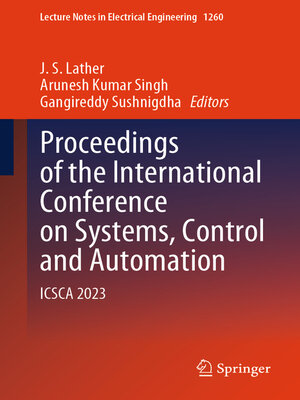 cover image of Proceedings of the International Conference on Systems, Control and Automation
